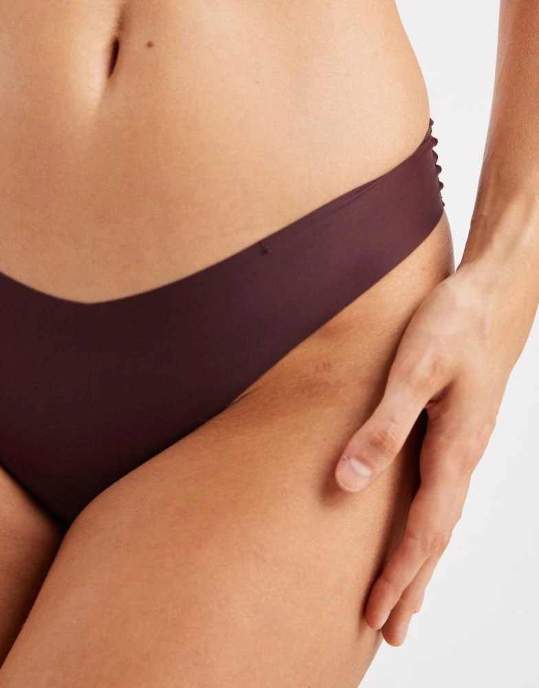 Cotton On Cotton On invisble g string brief in chocolate plum 4