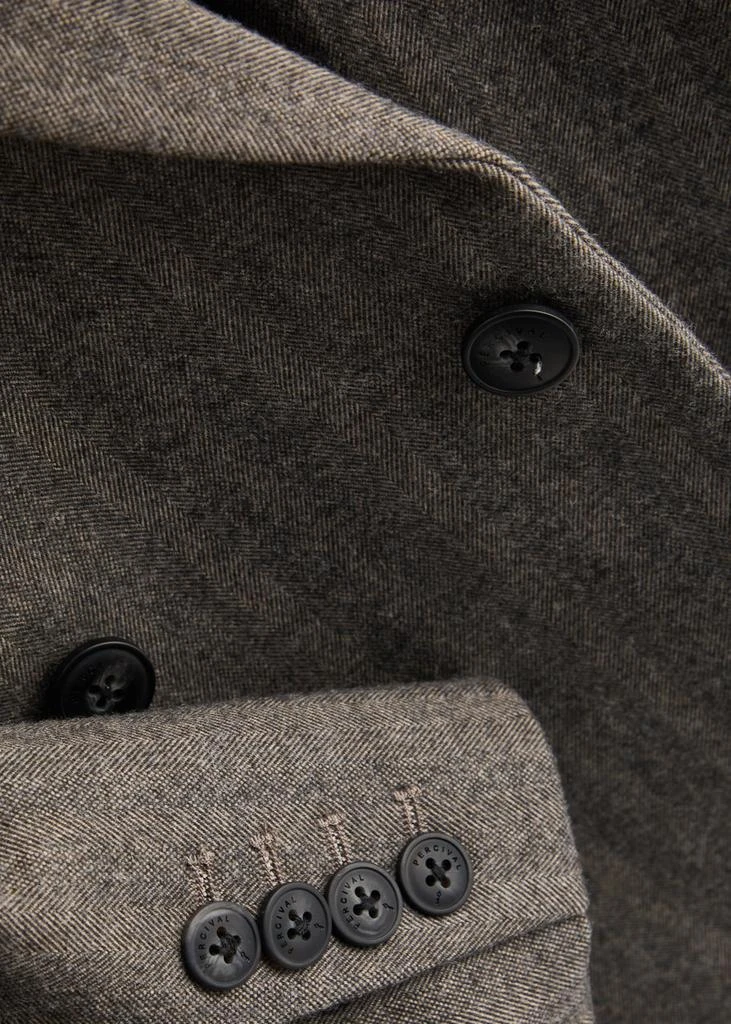 PERCIVAL Herringbone double-breasted woven blazer 5