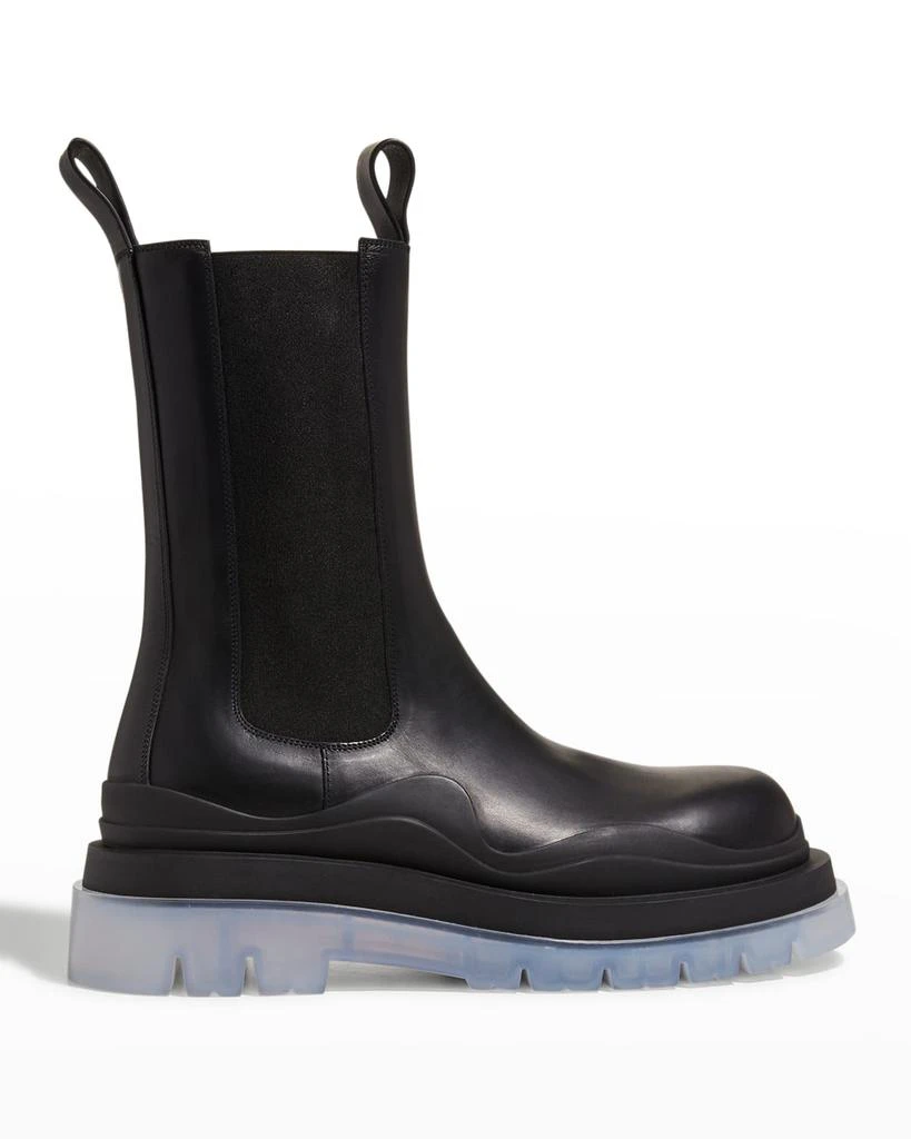 Bottega Veneta Men's The Tire Leather Chunky Chelsea Boots 1