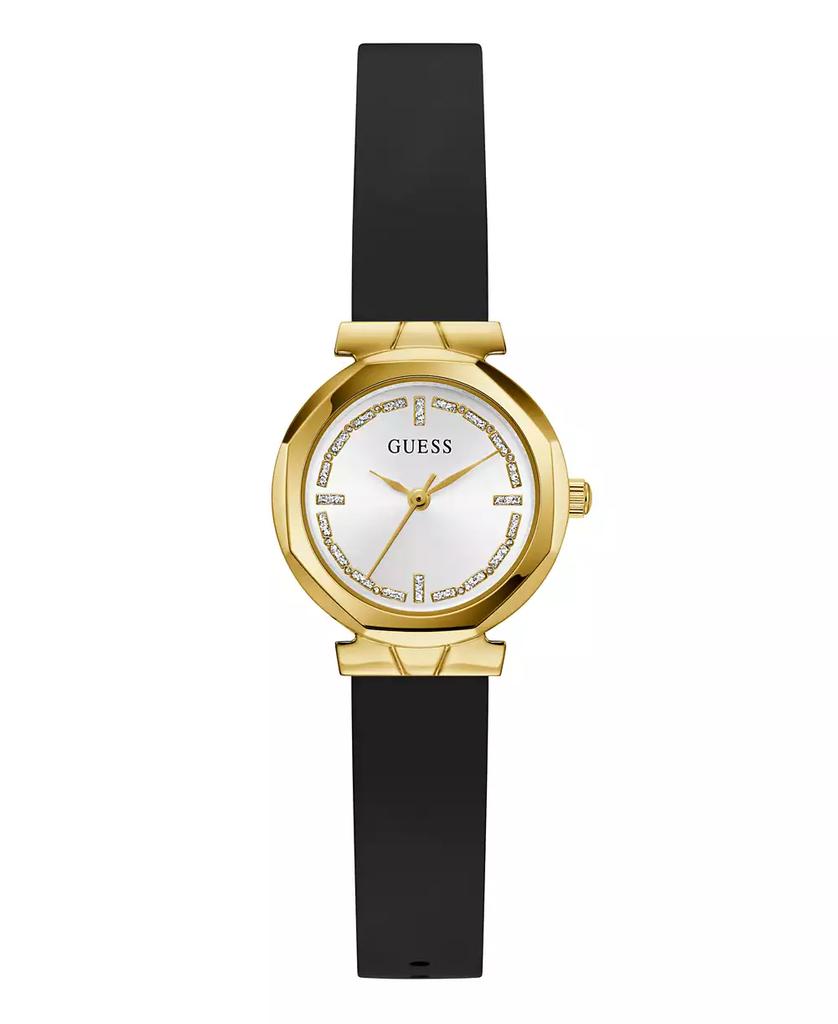 GUESS Women
s Black Gold Tone Analog Watch, 26mm