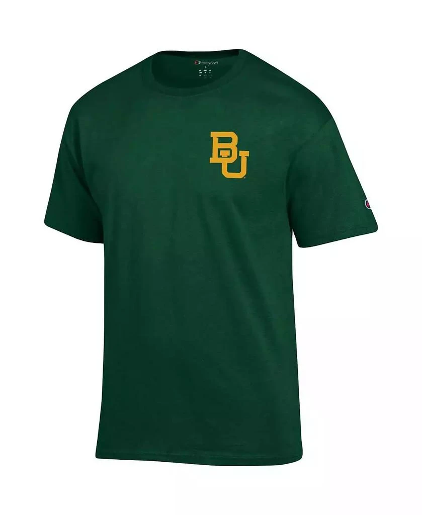 CHAMPION Men's Green Baylor Bears Stack 2-Hit T-shirt 2