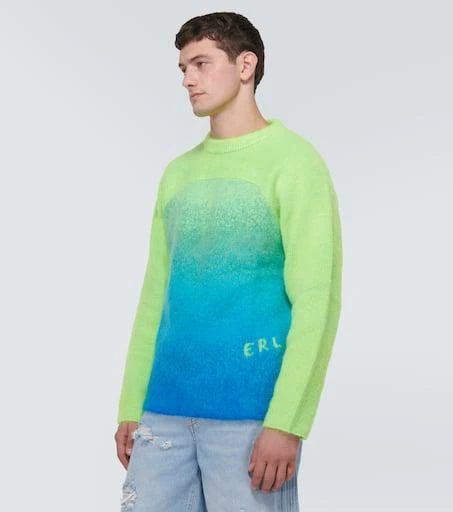 ERL Rainbow knitted mohair-blend sweater 3