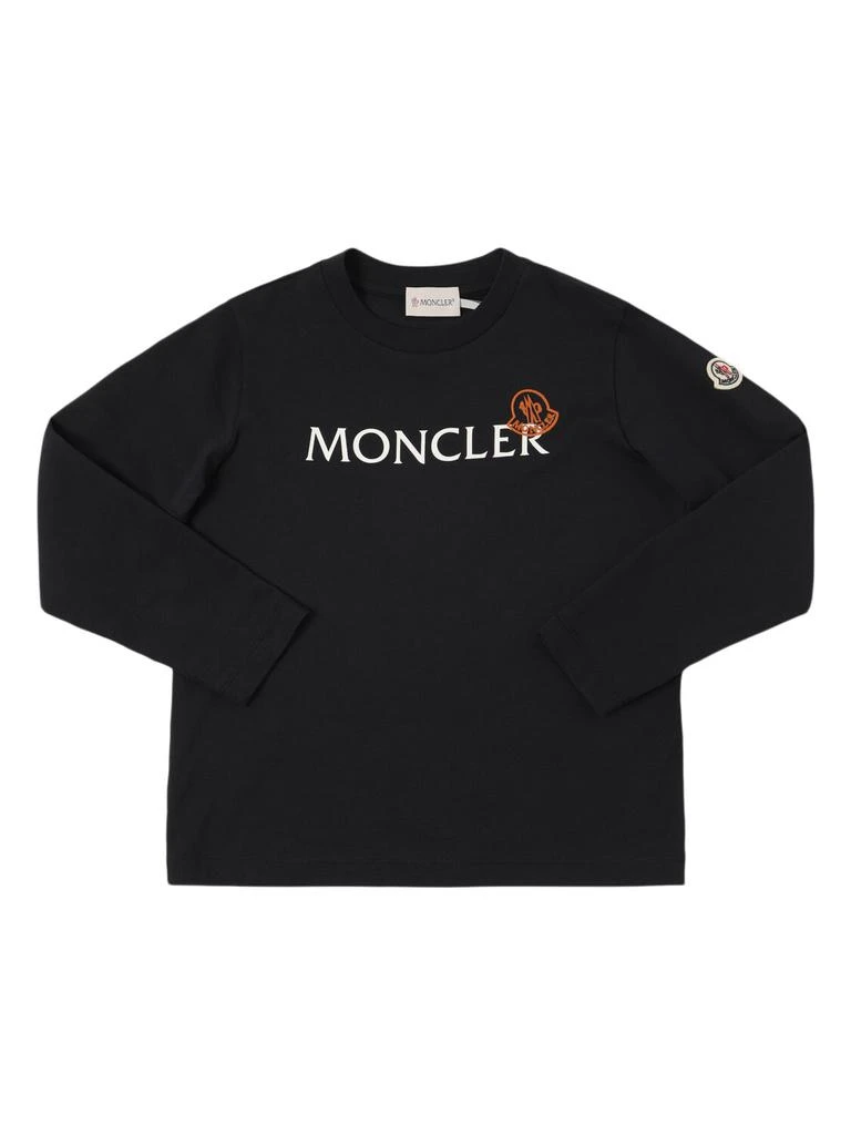 Moncler Logo Cotton Long Sleeve T-shirt 1