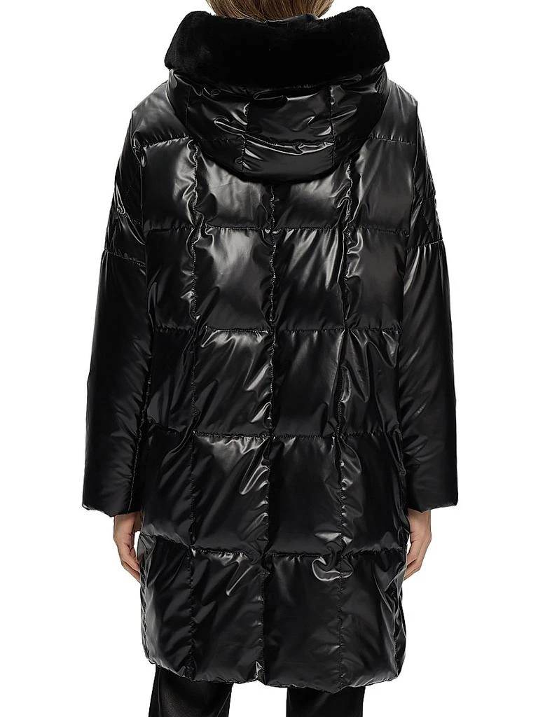 Gorski Quilted Parka with Shearling Lamb Trim 4