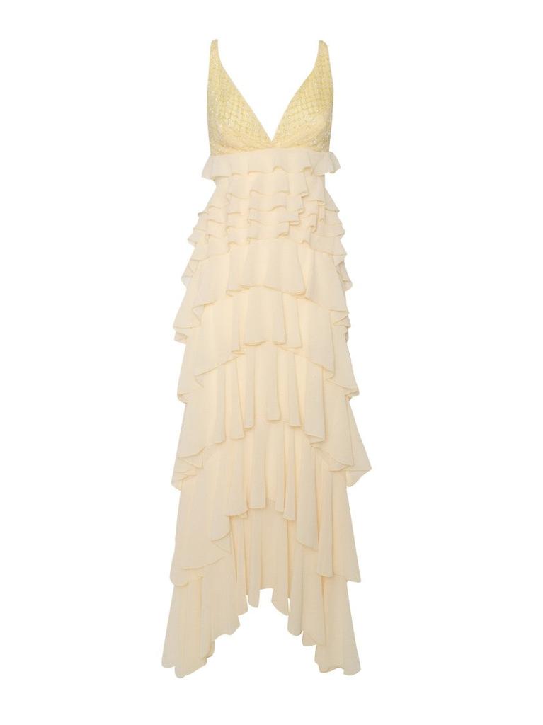 ワンピース Elisabetta Franchi GABARDINE DRESS WITH EMBROIDERED ROSES ELISABETTA FRANCHI Elisabetta Franchi Embroidered Roses