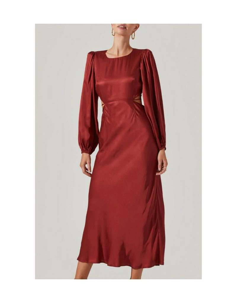 women off the shoulder dress Timeless Beauty Ruffle Off The Shoulder Maxi Dress in Orange