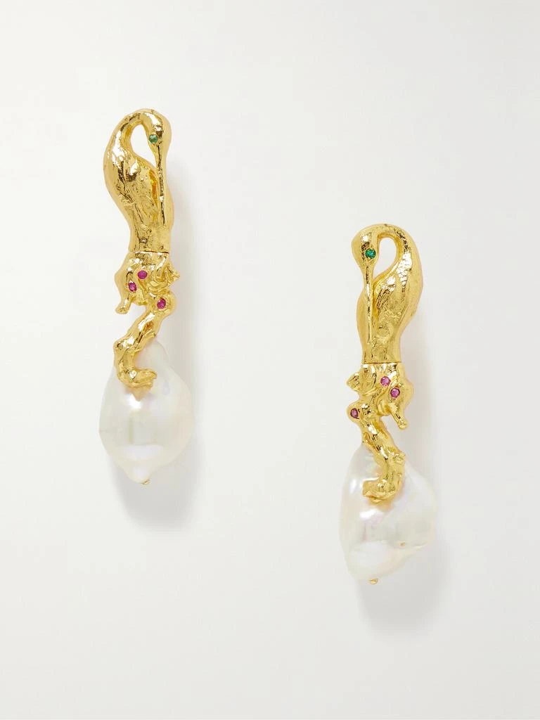 PACHAREE Kinari 多种宝石镀金耳环 1