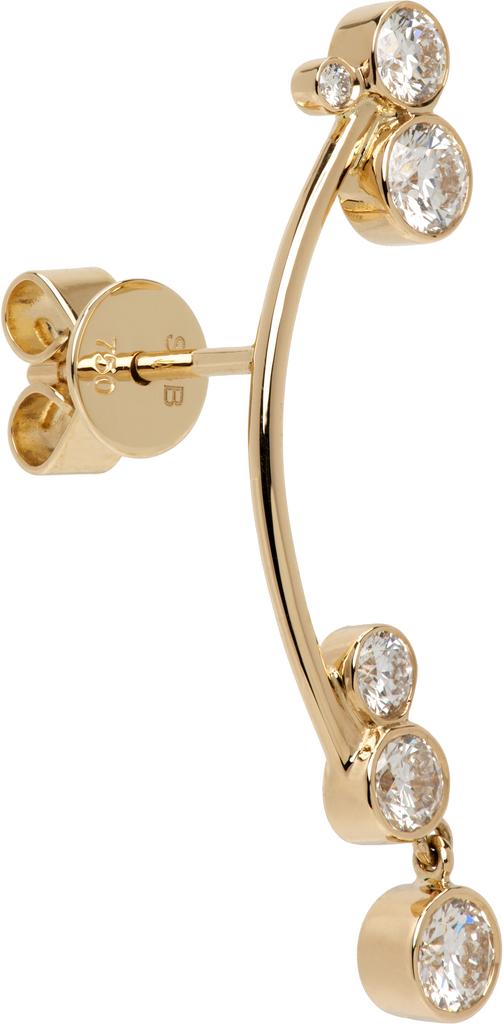 Sophie Bille Brahe Gold Grande Stella Diamant Single Earring