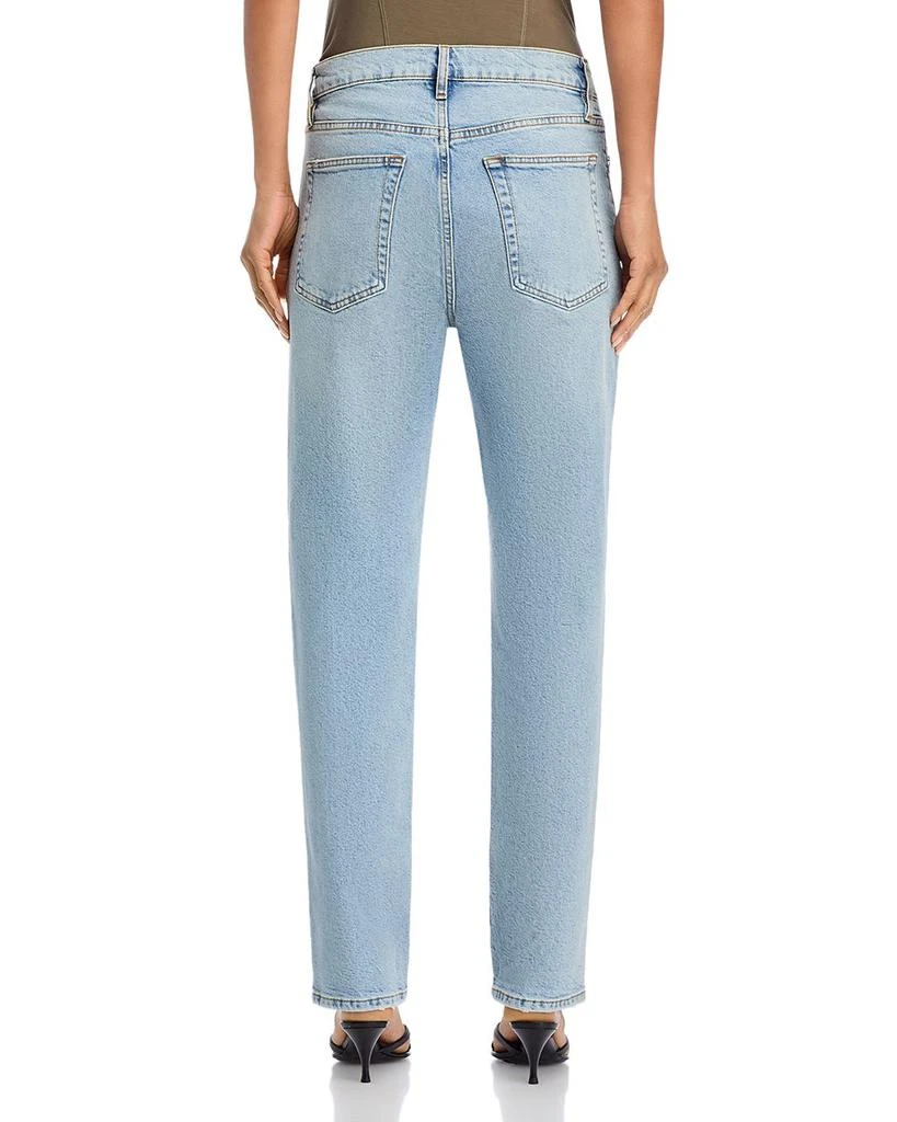 FRAME The Borrowed High Rise Ankle Slim Straight Jeans in Dolly 3