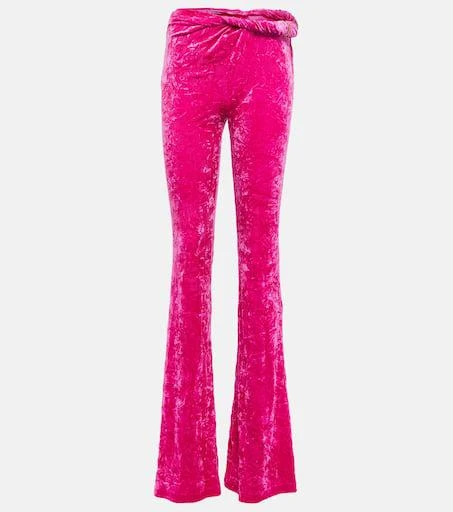 Versace Flared velvet pants 1