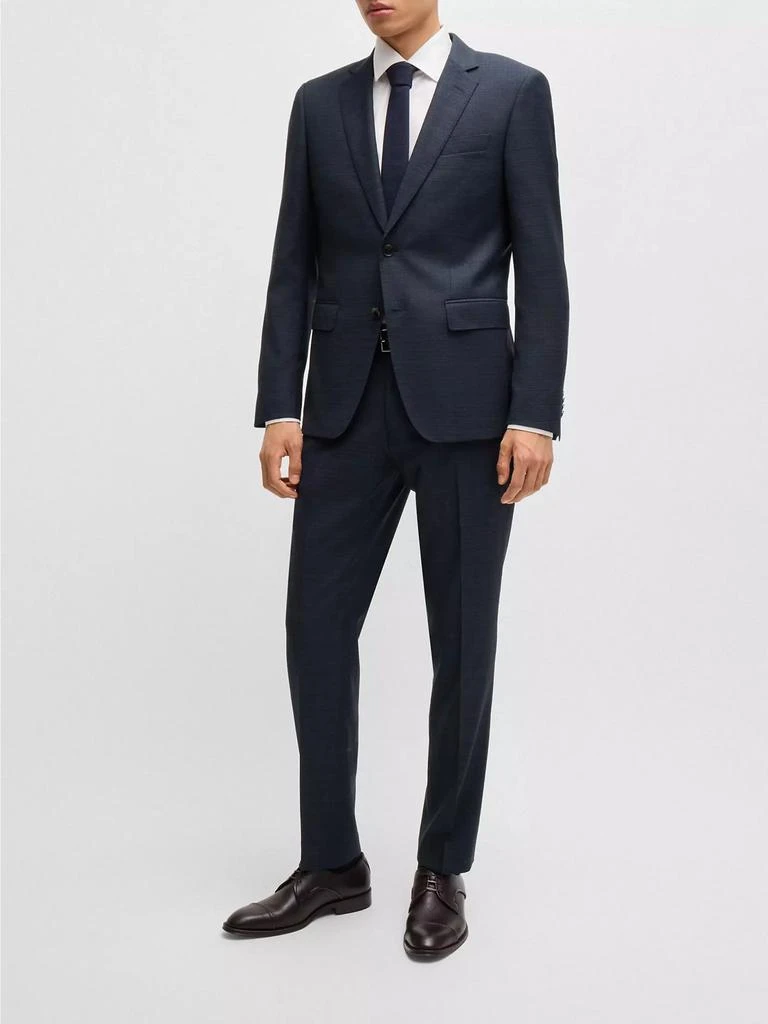 Hugo Boss Slim Fit Suit in Micro Patterned Stretch Wool 8