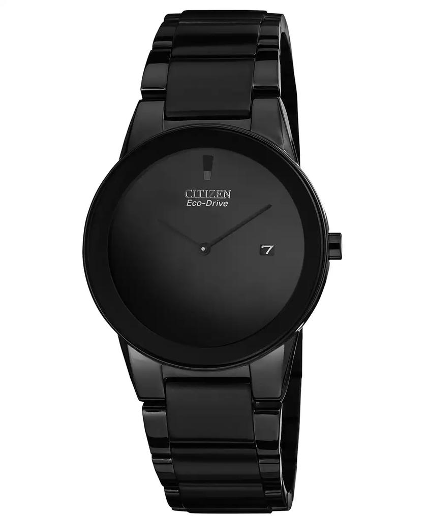Citizen Men's Eco-Drive Axiom Black Ion-Plated Stainless Steel Bracelet Watch 40mm AU1065-58E