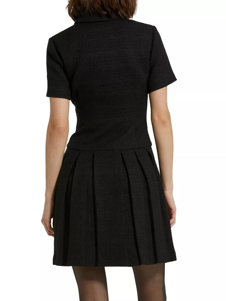 Mac Duggal Tweed Short-Sleeve Blazer Minidress 4