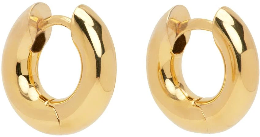 Sophie Buhai Gold Medium Bagel Hoops 2