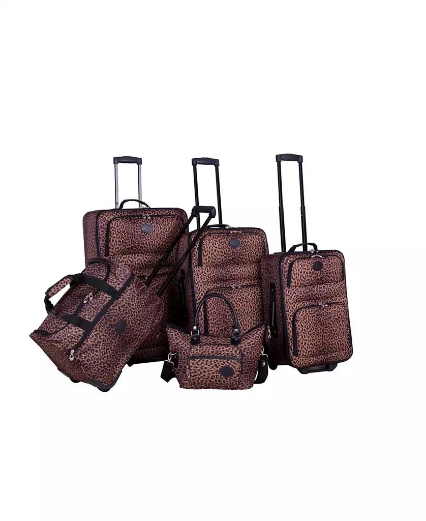 American Flyer Animal Print 5 Piece Spinner Luggage Set 1