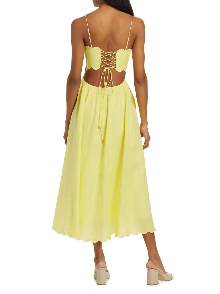 Zimmermann Halliday Scallop Midi-Dress 5