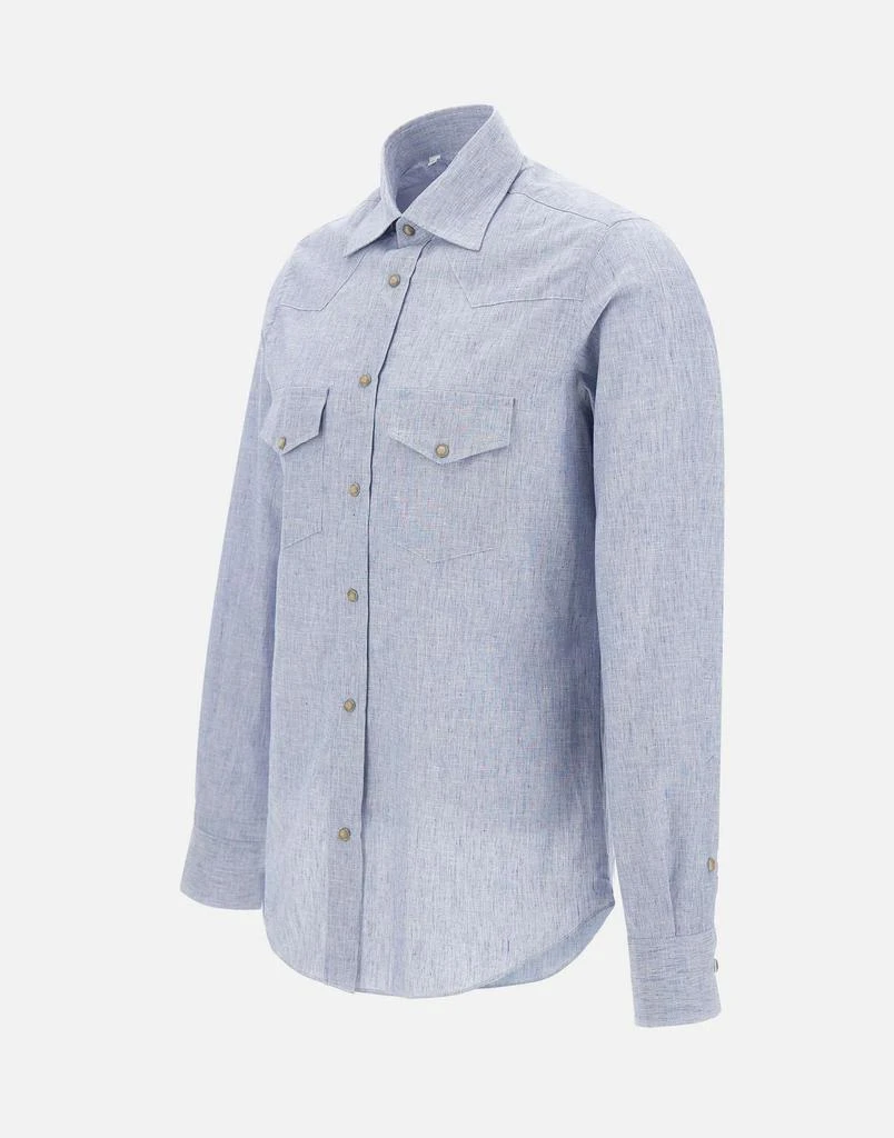 ELEVENTY Cotton and linen shirt 4