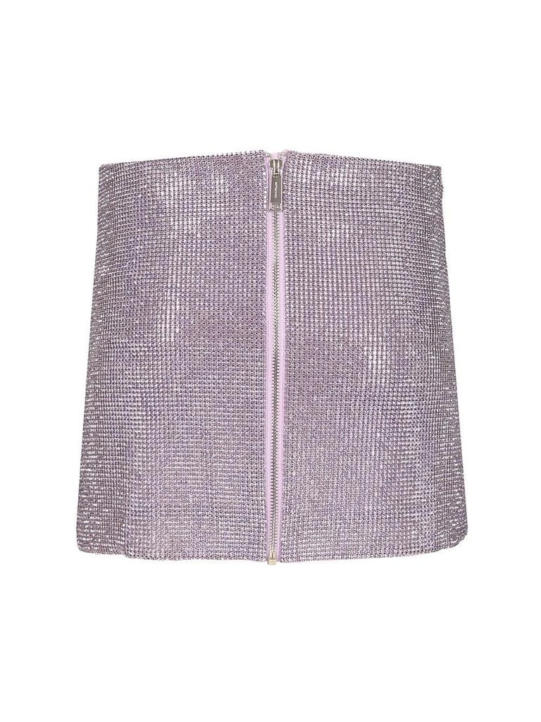 Self Portrait Self-Portrait Metallic Mesh Mini Skirt 2