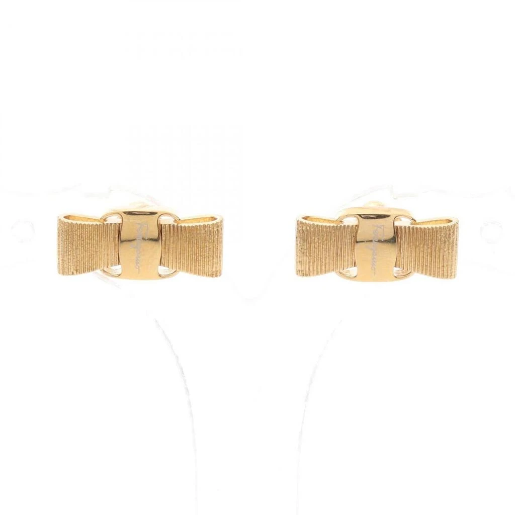 Salvatore Ferragamo Plating Stud Earrings (Pre-Owned)