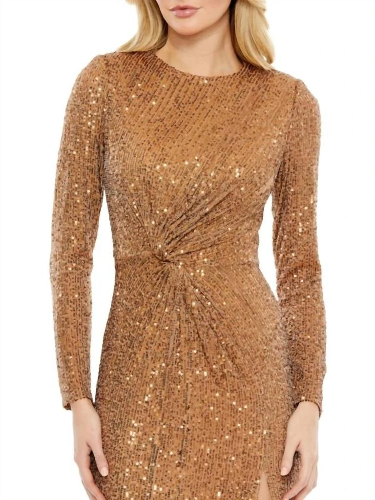 Ieena for Mac Duggal Ieena For Mac Duggal - Sequin Twist Gown 3