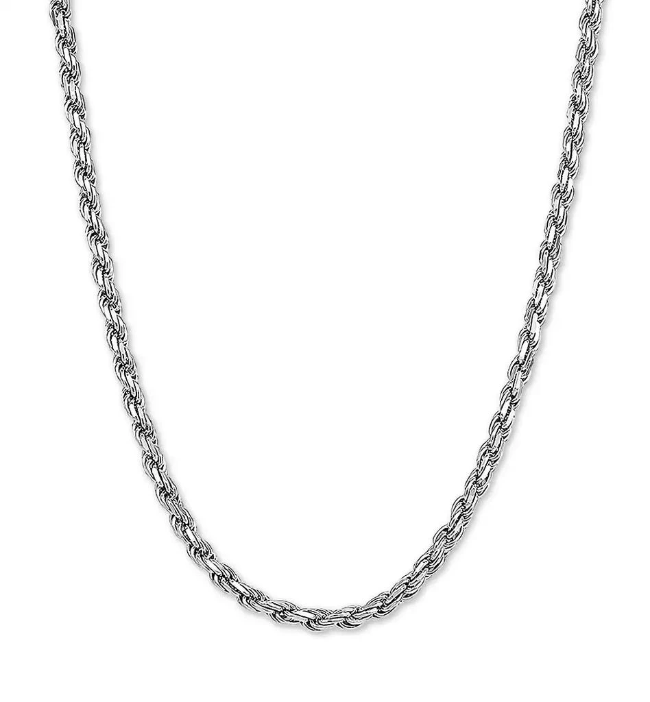Macy's Rope Link 24" Chain Necklace in Sterling Silver 1