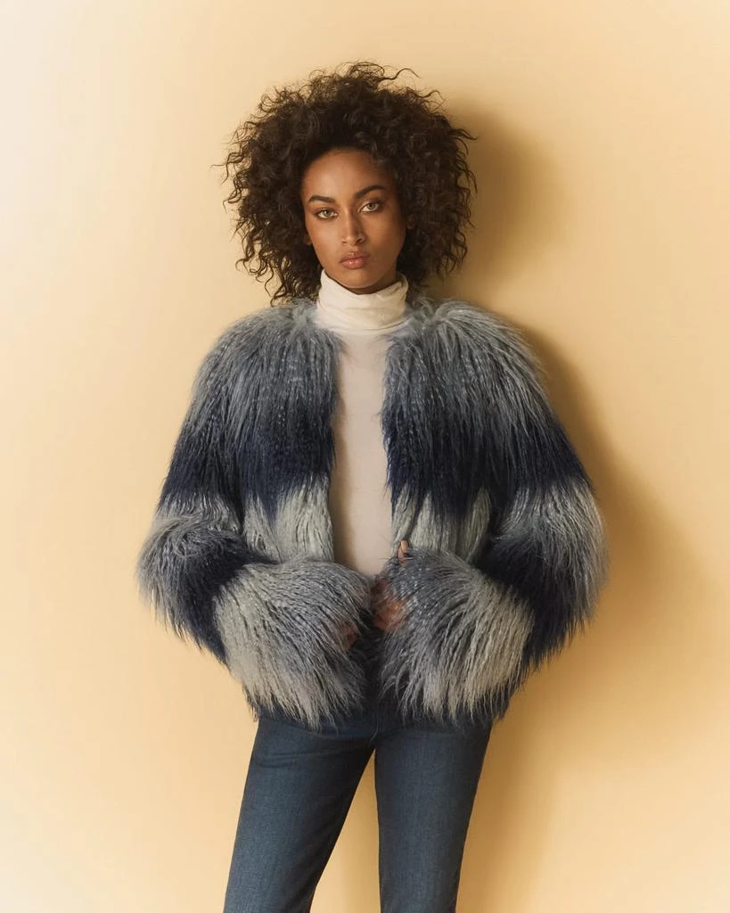 Ramy Brook Sameul Ombre Faux Fur Coat 2