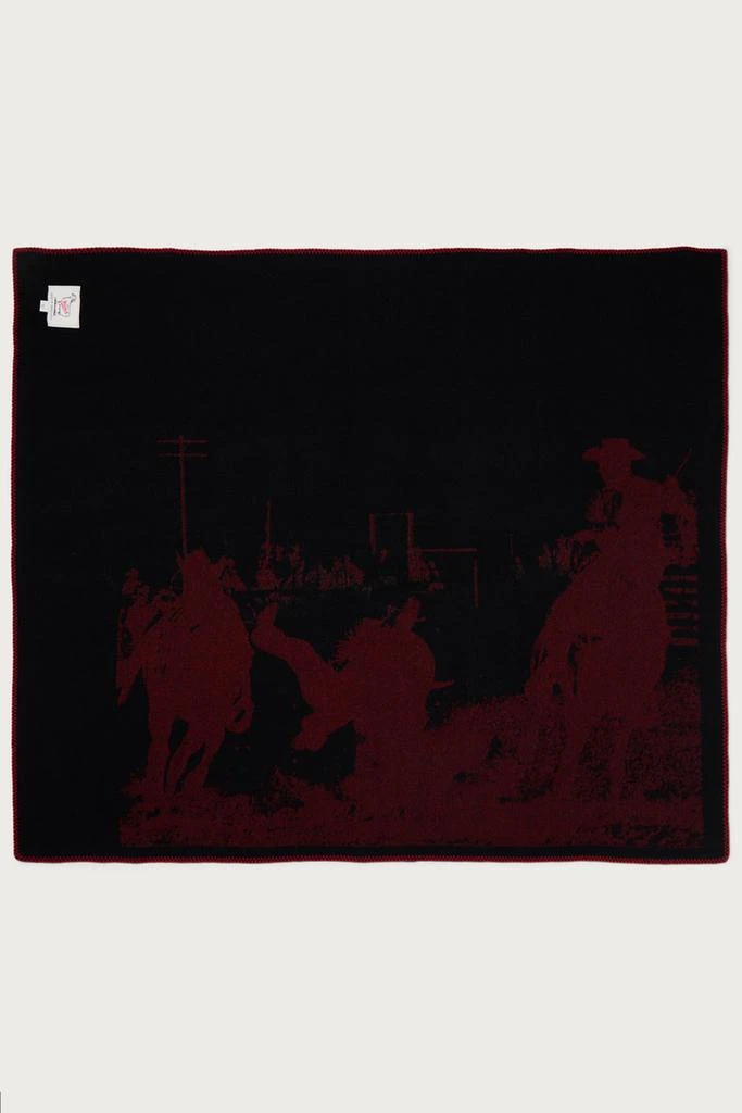 Woolrich Wool Blend Blanket - One Of These Days / Woolrich - Unisex - Red 2