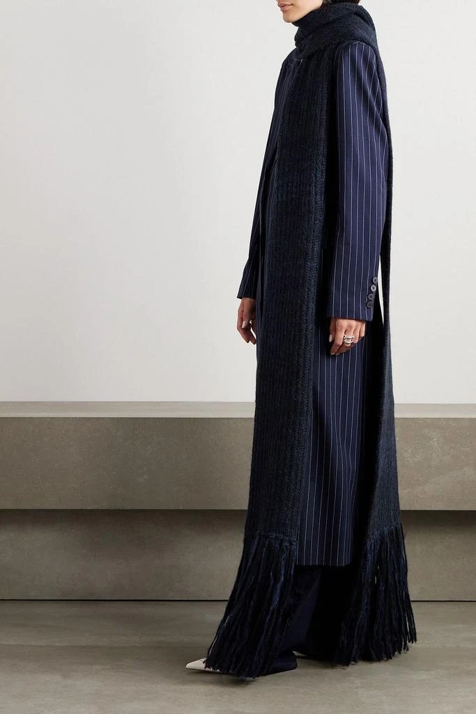 Stella McCartney Fringed alpaca-blend scarf 2