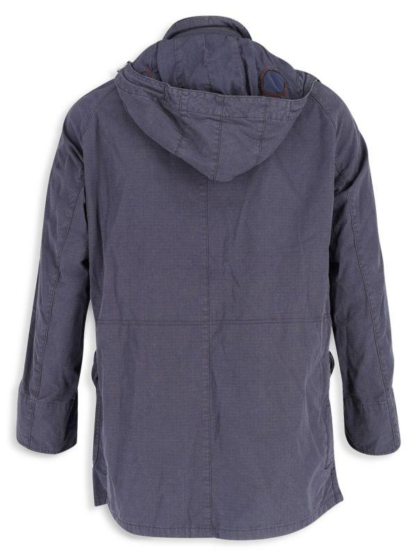 Barbour Barbour Gold Standard Supa-Beaufort Wax Jacket In Navy Blue Cotton