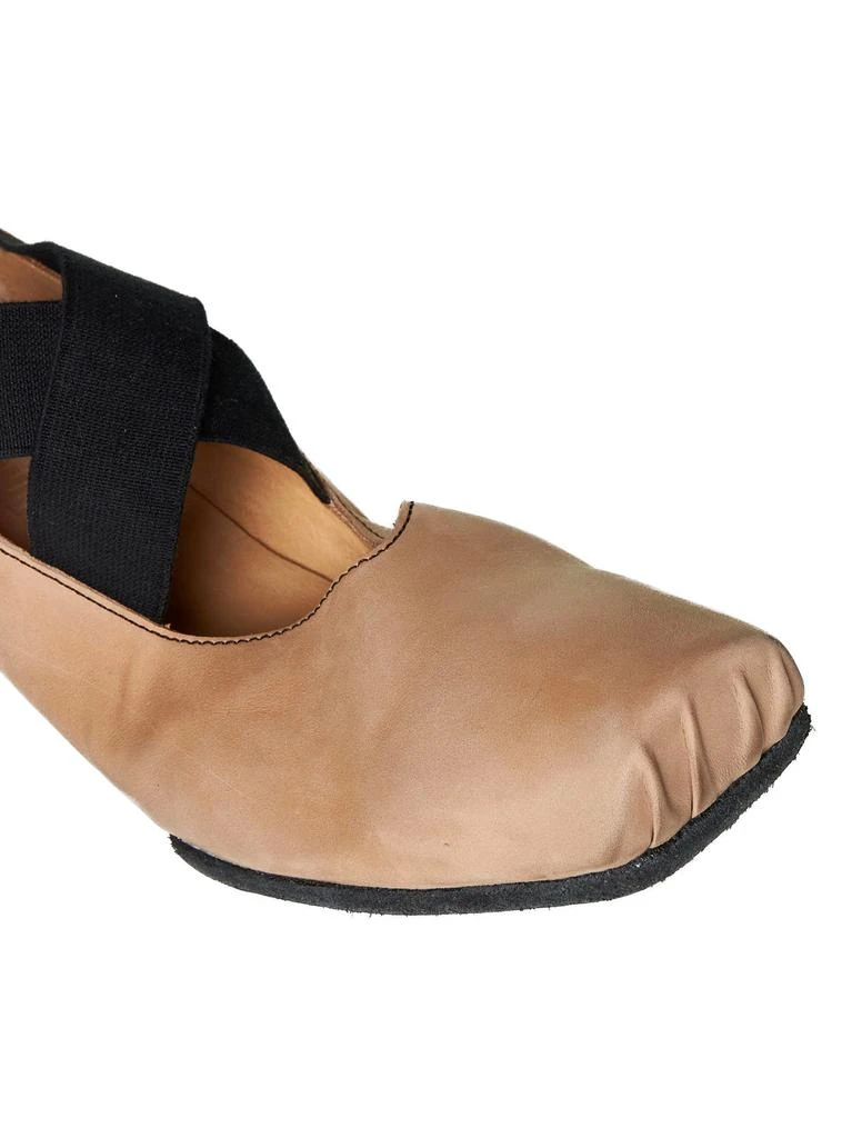 Uma Wang UMA WANG | Leather ballerina flats with 23 mm square toe | Women | 35 4