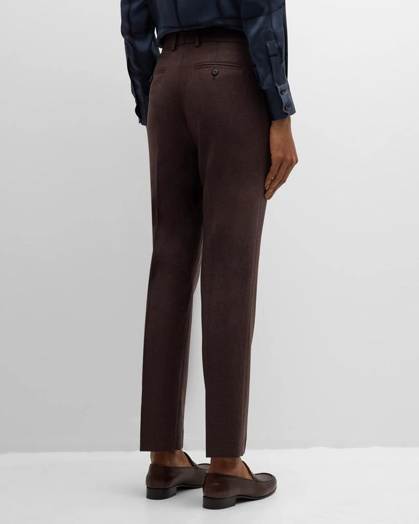 Kiton Mid-Rise Straight-Leg Crop Wool Pants 5