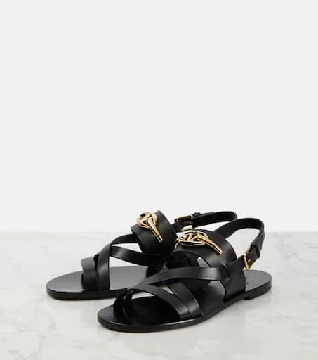Valentino VLogo Signature leather sandals 5