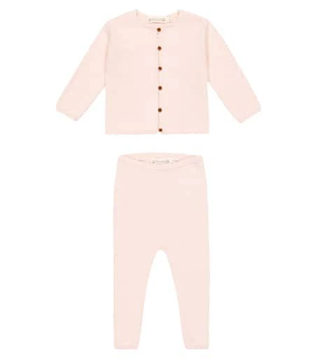 Bonpoint Baby Angelou cotton-blend T-shirt and pants 1
