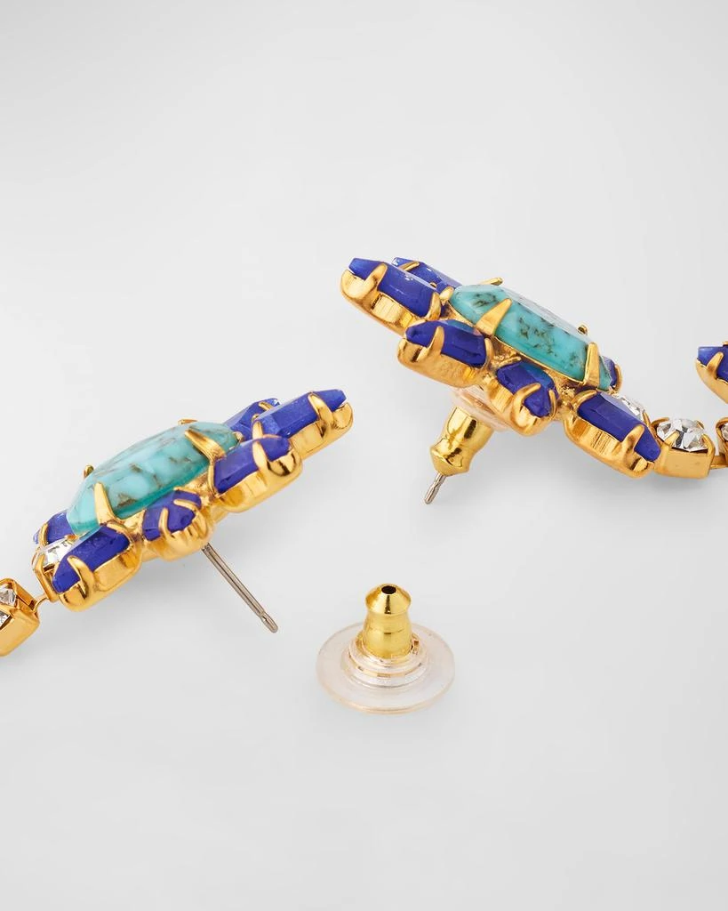 Elizabeth Cole Steora Linear Crystal Earrings 4