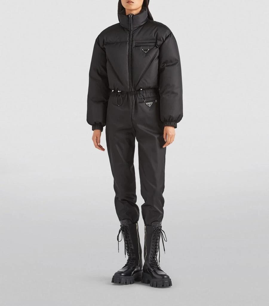 Prada Crop Re-Nylon Puffer Jacket 2