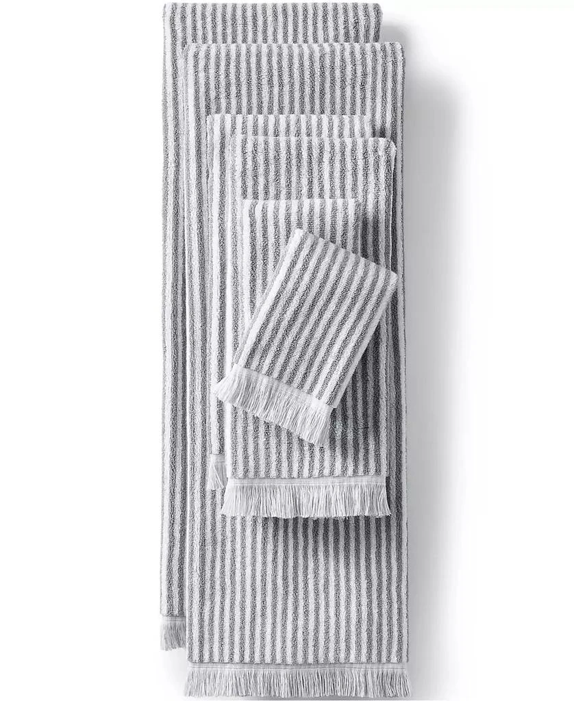 Lands
 End Cotton Yarn-dyed Stripe 6-Piece Bath Towel Set