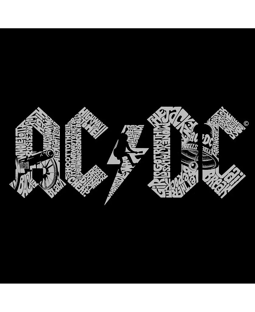 LA Pop Art Women's AC/DC Word Art T-Shirt 2