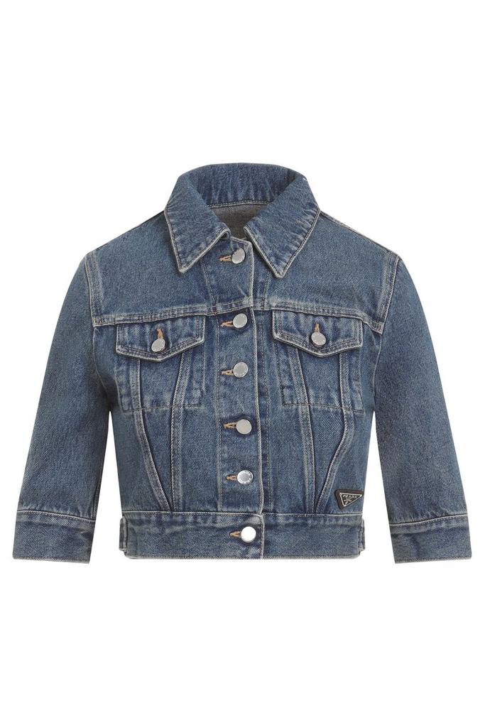 Prada Velvet Denim Blouson Jacket - Jackets - Free Shipping