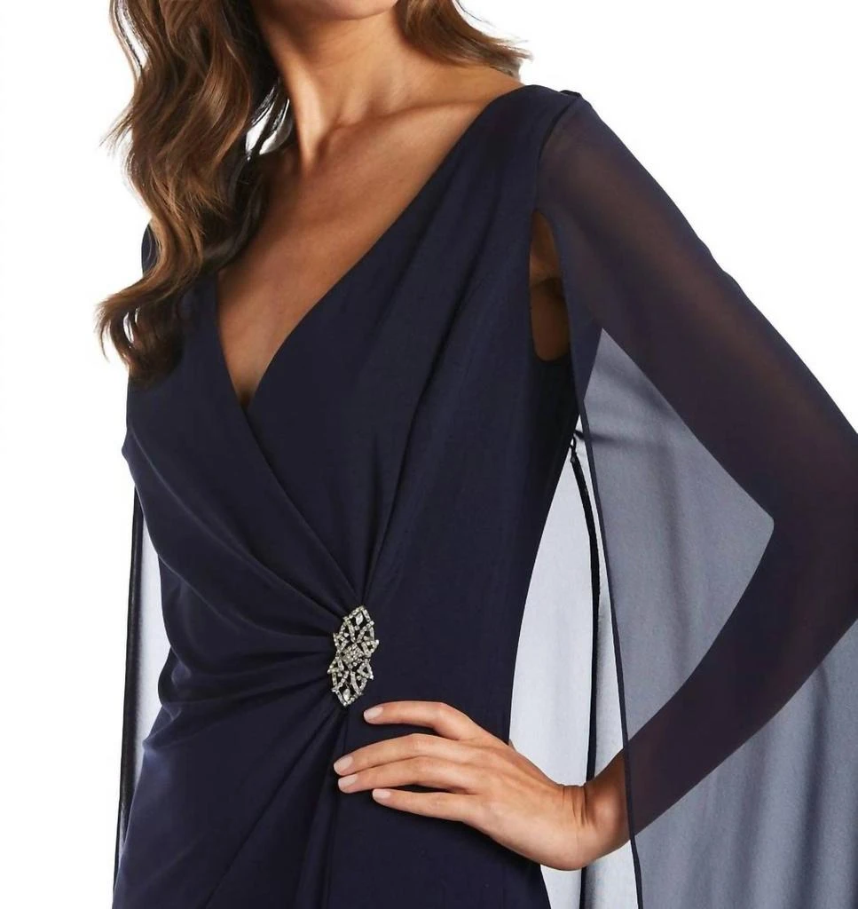 R&M Richards R&M Richards - Chiffon Duster Cape Gown 3