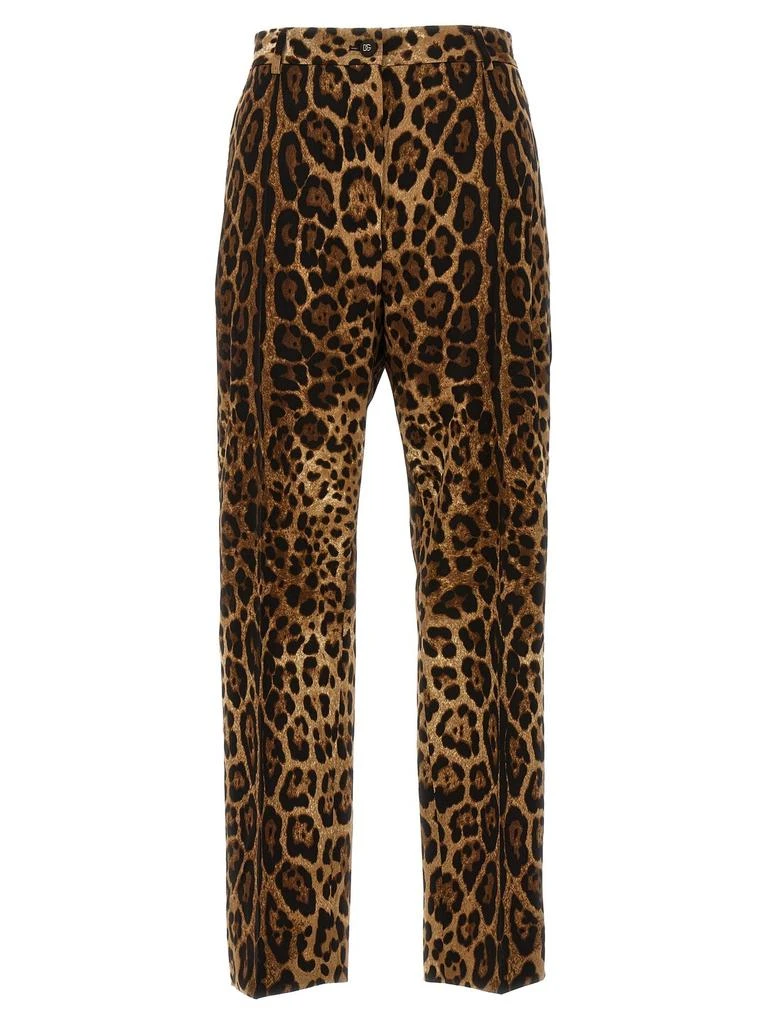 Dolce & Gabbana Dolce & Gabbana Leopard Printed Cigarette Leg Pants 1