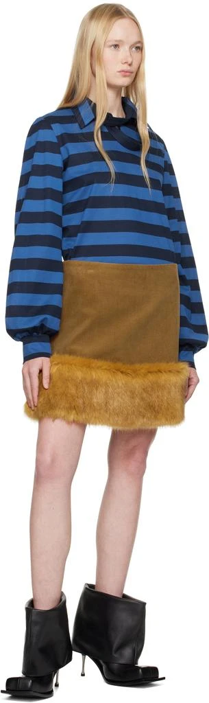 FIDAN NOVRUZOVA Brown & Orange Fox Miniskirt 4