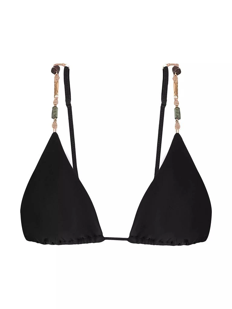 ViX by Paula Hermanny Solid Kaia Triangle Parallel Bikini Top 1
