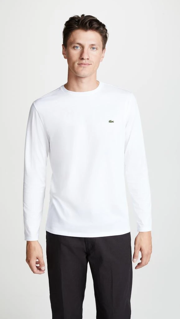 Lacoste Crew Neck Pima Cotton Jersey Long Sleeve T-Shirt 2