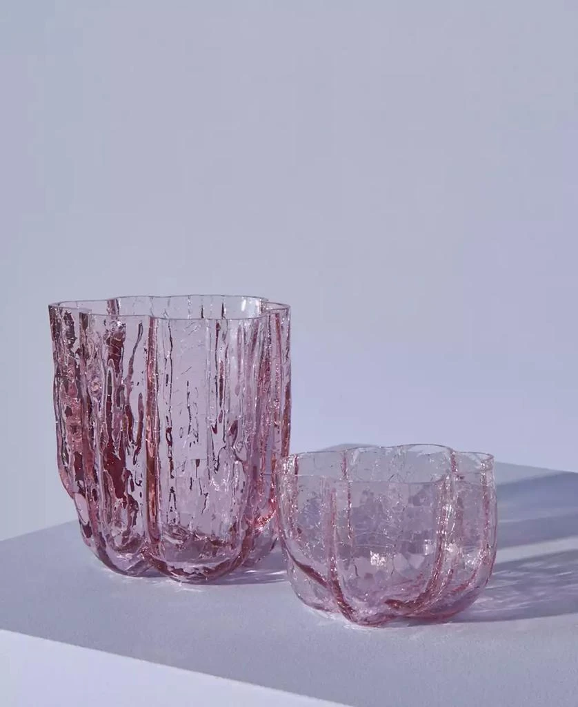 Kosta Boda 3.8" Crackle Crystal Glass Votive Bowl 3