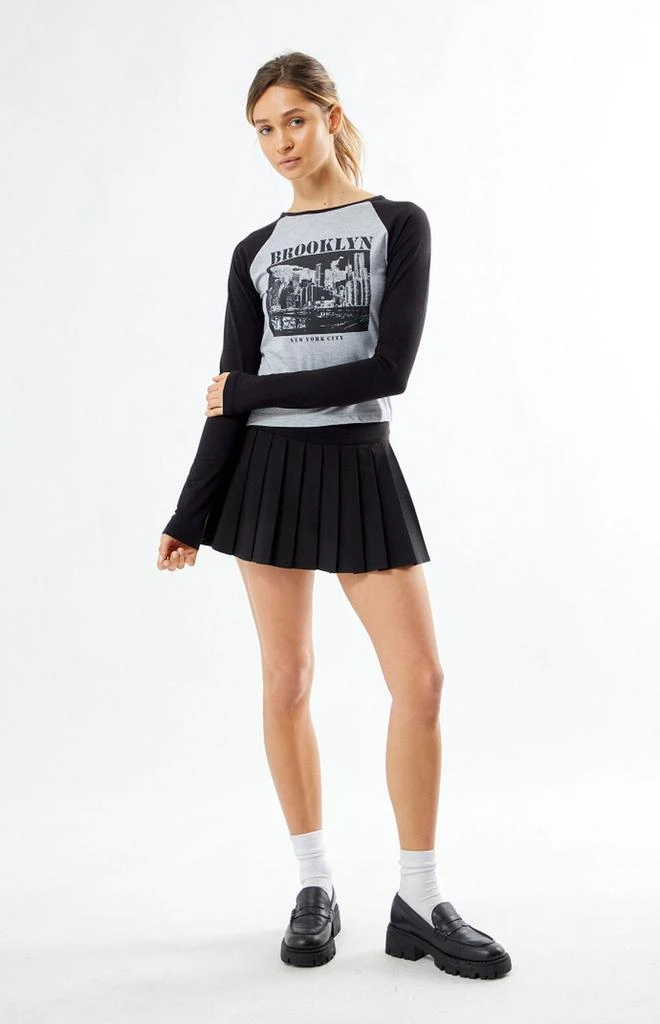 Daisy Street Brooklyn Raglan Long Sleeve T-Shirt 4