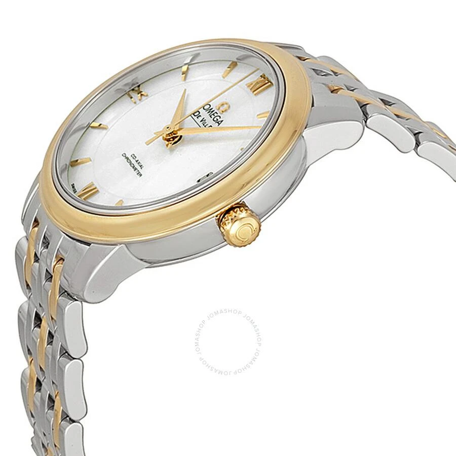 Omega DeVille Prestige Mother of Pearl Dial Steel and Yellow Gold Ladies Watch 424.20.33.20.05.001 2