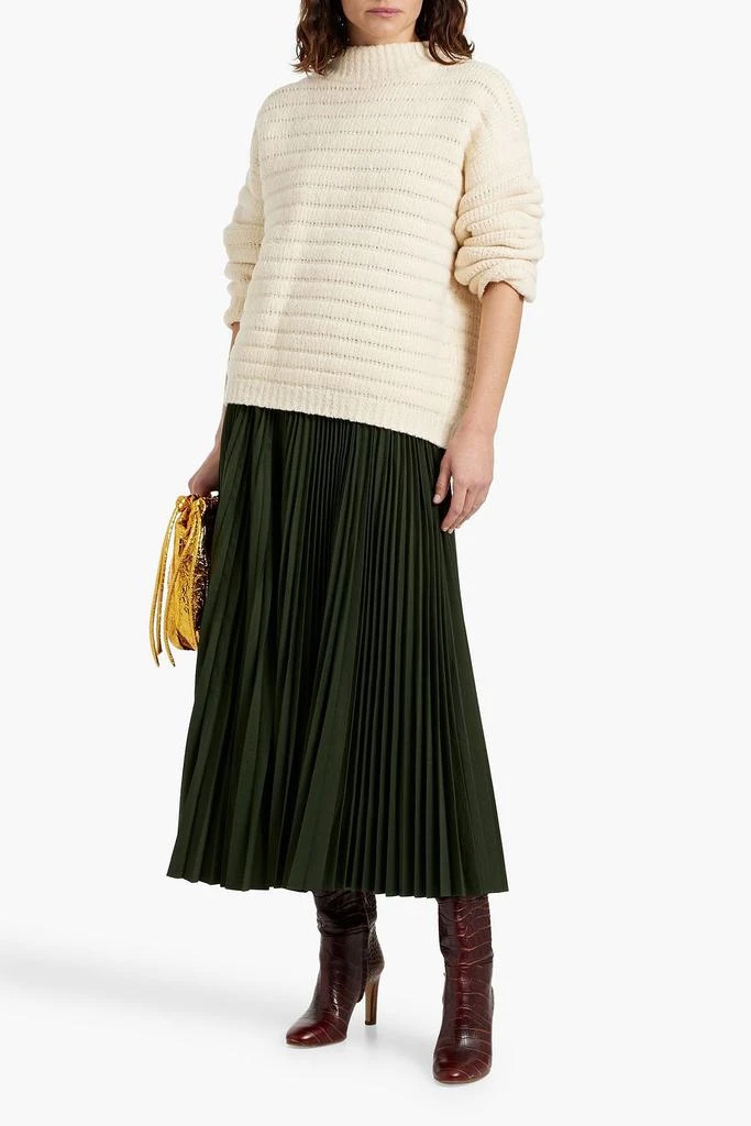 A.L.C. Tatum pleated woven midi skirt 2
