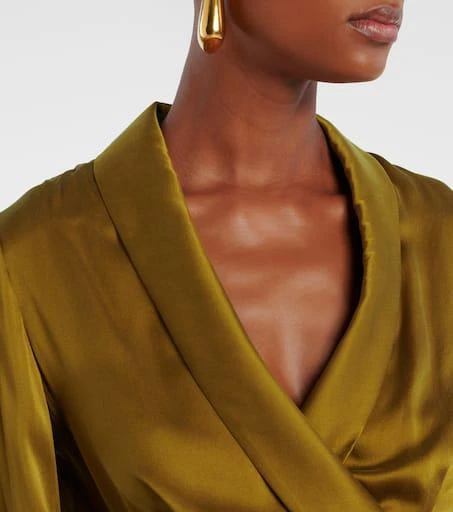 Zimmermann Silk satin wrap top 4