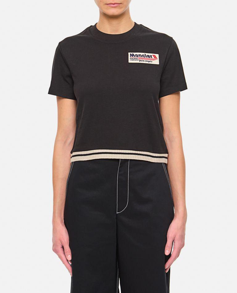 Moncler Embroidered Heart Logo Cotton T-Shirt - T-Shirts