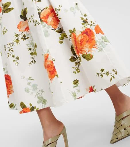 Erdem Floral cotton poplin midi dress 5